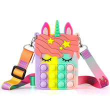 Load image into Gallery viewer, Unicorn Pop it Fidget Stocking Stuffer Girl's Purse