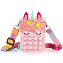 Load image into Gallery viewer, Unicorn Pop it Fidget Stocking Stuffer Girl's Purse