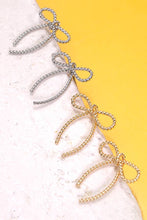 Load image into Gallery viewer, ROPE BOW DESIGN STUD EARRINGS | 10E3063007: GOLD
