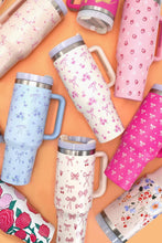 Load image into Gallery viewer, 40oz STAINLESS STEEL TUMBLER BOW | TB40OZ: BOW DITSY OFF WHITE
