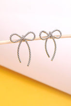 Load image into Gallery viewer, ROPE BOW DESIGN STUD EARRINGS | 10E3063007: GOLD

