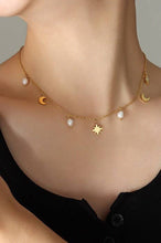 Load image into Gallery viewer, TITANIUM  STEEL TARNISH FREE WATERPROOF NECKLACE | 40NK378: GOLD
