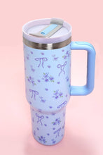 Load image into Gallery viewer, 40oz STAINLESS STEEL TUMBLER BOW | TB40OZ: BOW DITSY OFF WHITE

