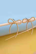 Load image into Gallery viewer, ROPE BOW DESIGN STUD EARRINGS | 10E3063007: GOLD
