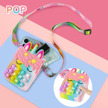 Load image into Gallery viewer, Unicorn Pop it Fidget Stocking Stuffer Girl&#39;s Purse
