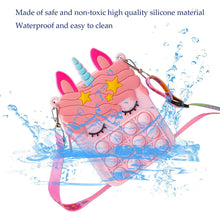 Load image into Gallery viewer, Unicorn Pop it Fidget Stocking Stuffer Girl&#39;s Purse
