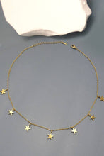 Load image into Gallery viewer, 18K STAINLESS STEEL TARNISH FREE STAR NECKLACE | 80N756: GOLD
