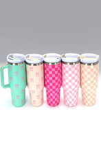 Load image into Gallery viewer, 40oz STAINLESS STEEL TUMBLER BOW | TB40OZ: BOW DITSY OFF WHITE

