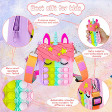 Load image into Gallery viewer, Unicorn Pop it Fidget Stocking Stuffer Girl&#39;s Purse
