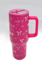 Load image into Gallery viewer, 40oz SPILL FREE STAINLESS STEEL VACUUM TUMBLER | DT1206UV: BLUEBERRY DUSTY BLUE
