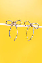 Load image into Gallery viewer, ROPE BOW DESIGN STUD EARRINGS | 10E3063007: GOLD
