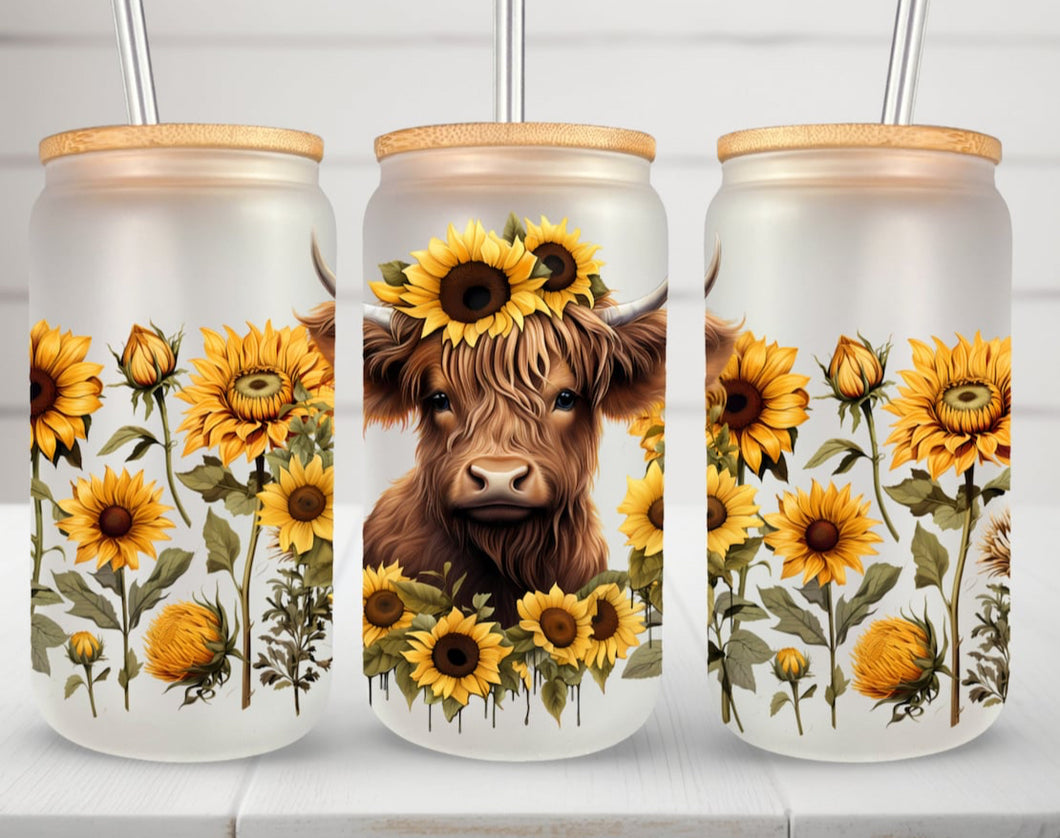 Sunflowers and Cows