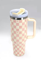 Load image into Gallery viewer, 40oz STAINLESS STEEL TUMBLER BOW | TB40OZ: BOW DITSY OFF WHITE
