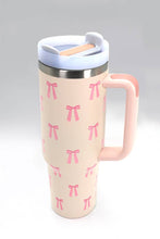 Load image into Gallery viewer, 40oz STAINLESS STEEL TUMBLER BOW | TB40OZ: BOW DITSY OFF WHITE
