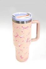Load image into Gallery viewer, 40oz STAINLESS STEEL TUMBLER BOW | TB40OZ: BOW DITSY OFF WHITE
