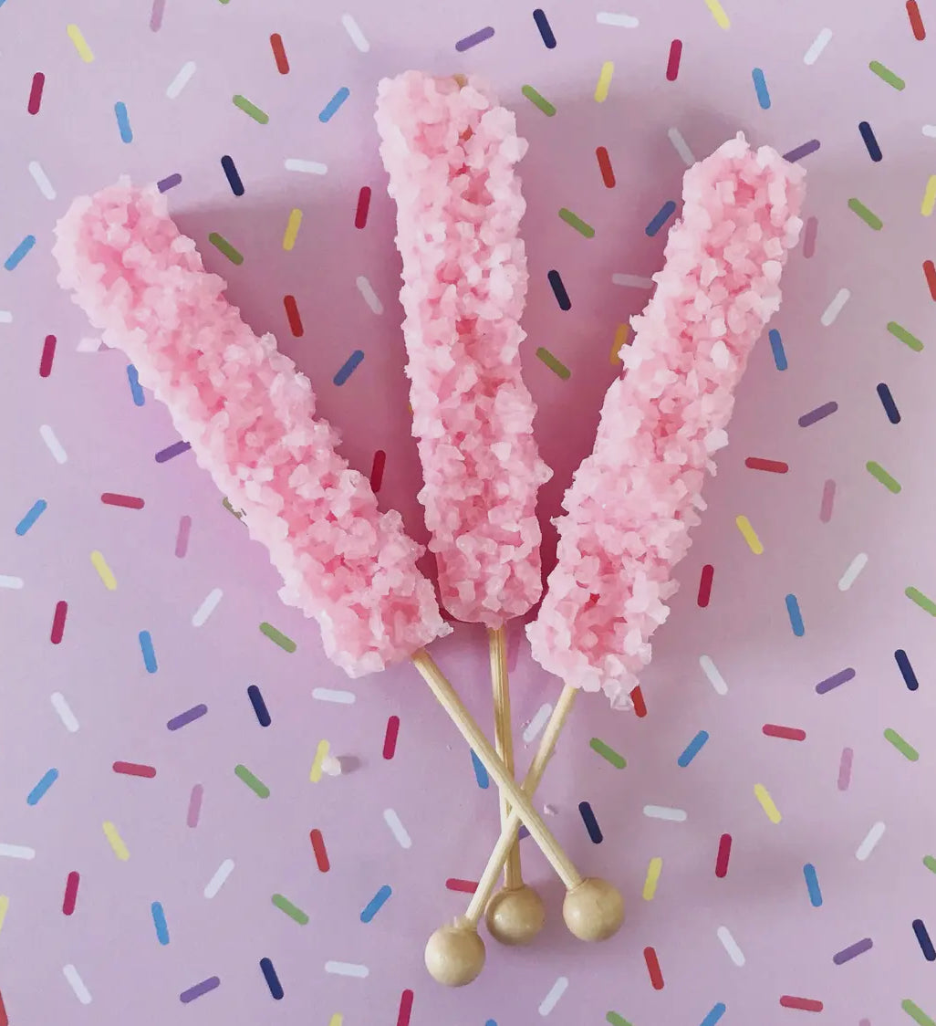 Strawberry Bath Rock Candy (1ea)