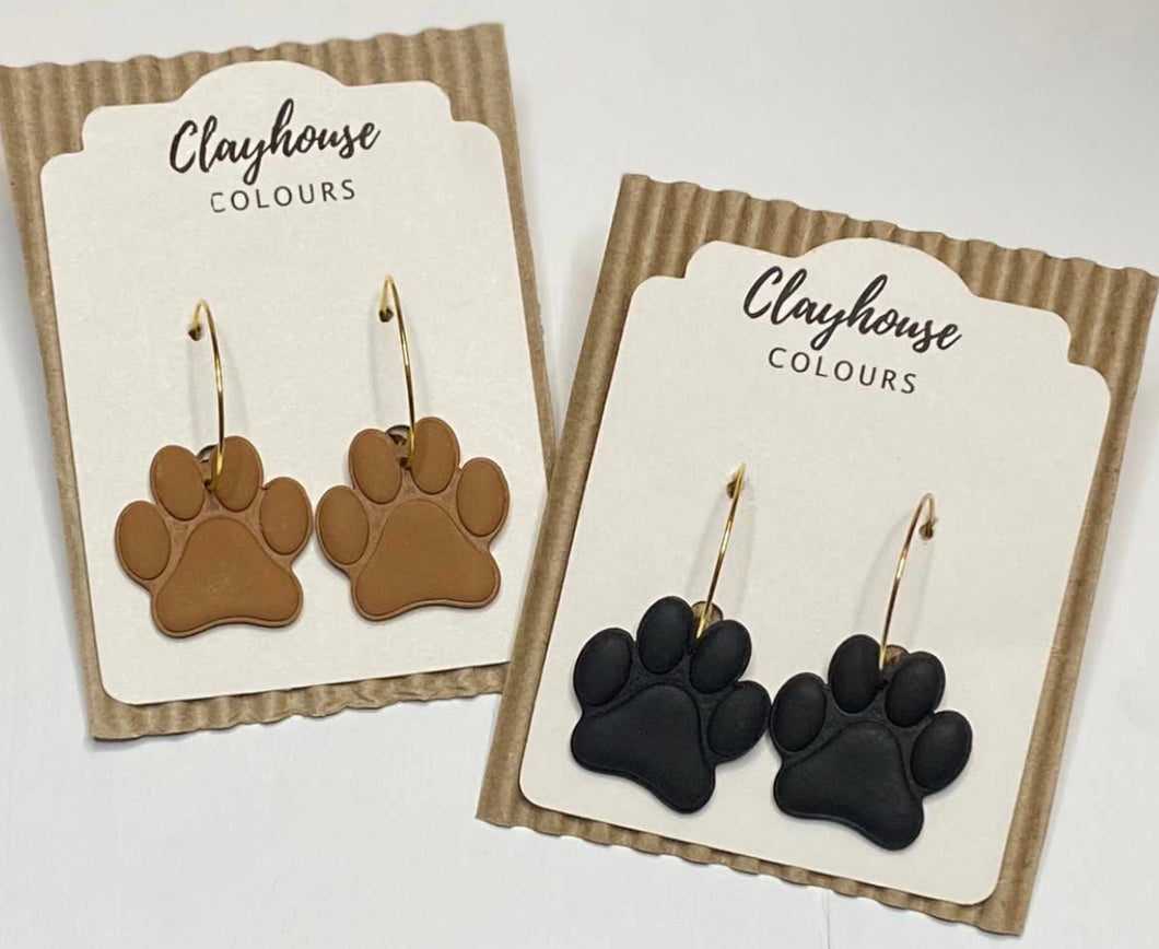 Paw Dangle Earrings