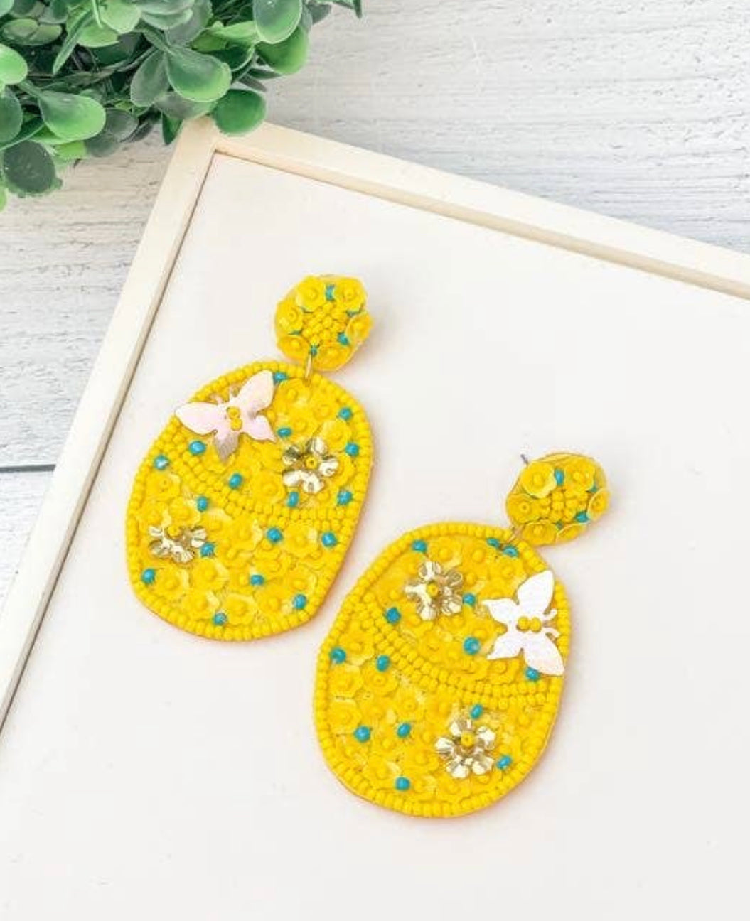 Yellow Seed Earrings