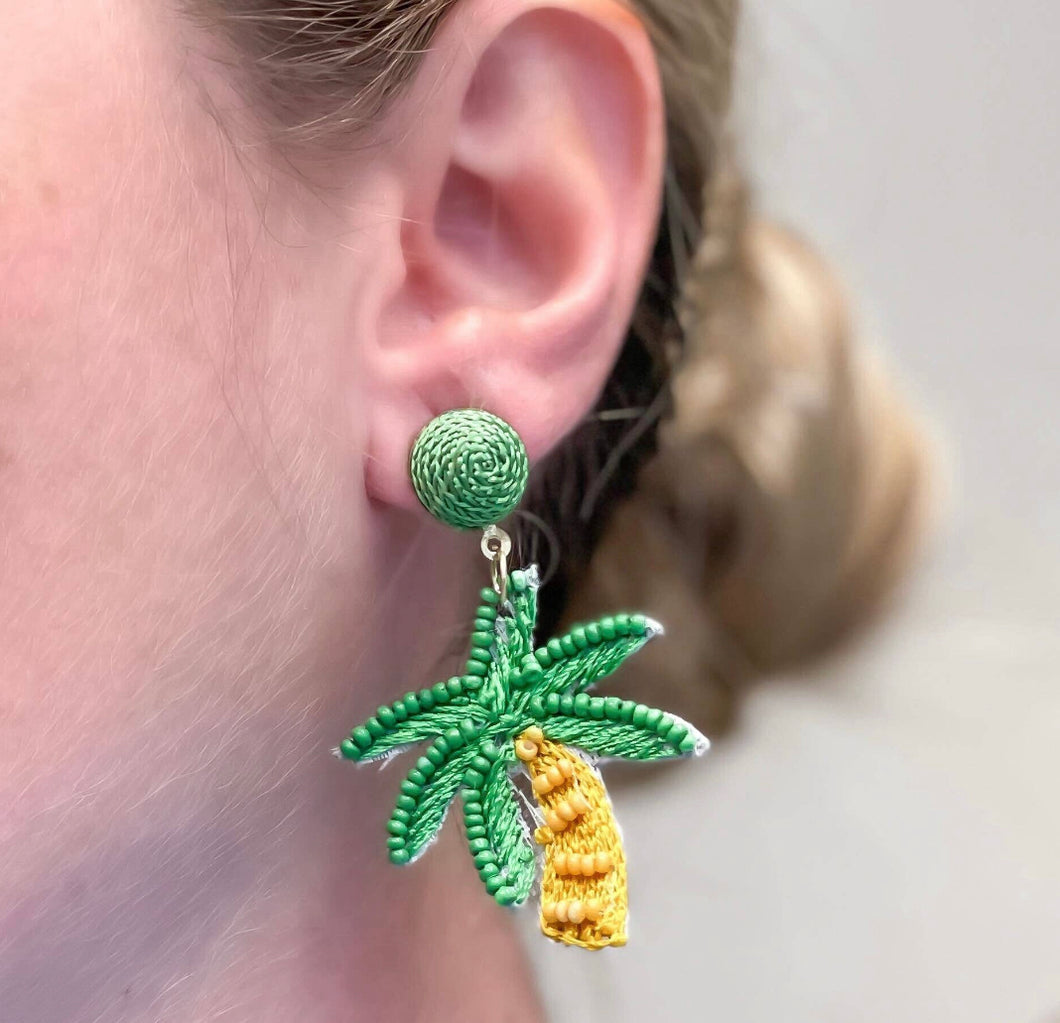 Beachy Palm Earrings