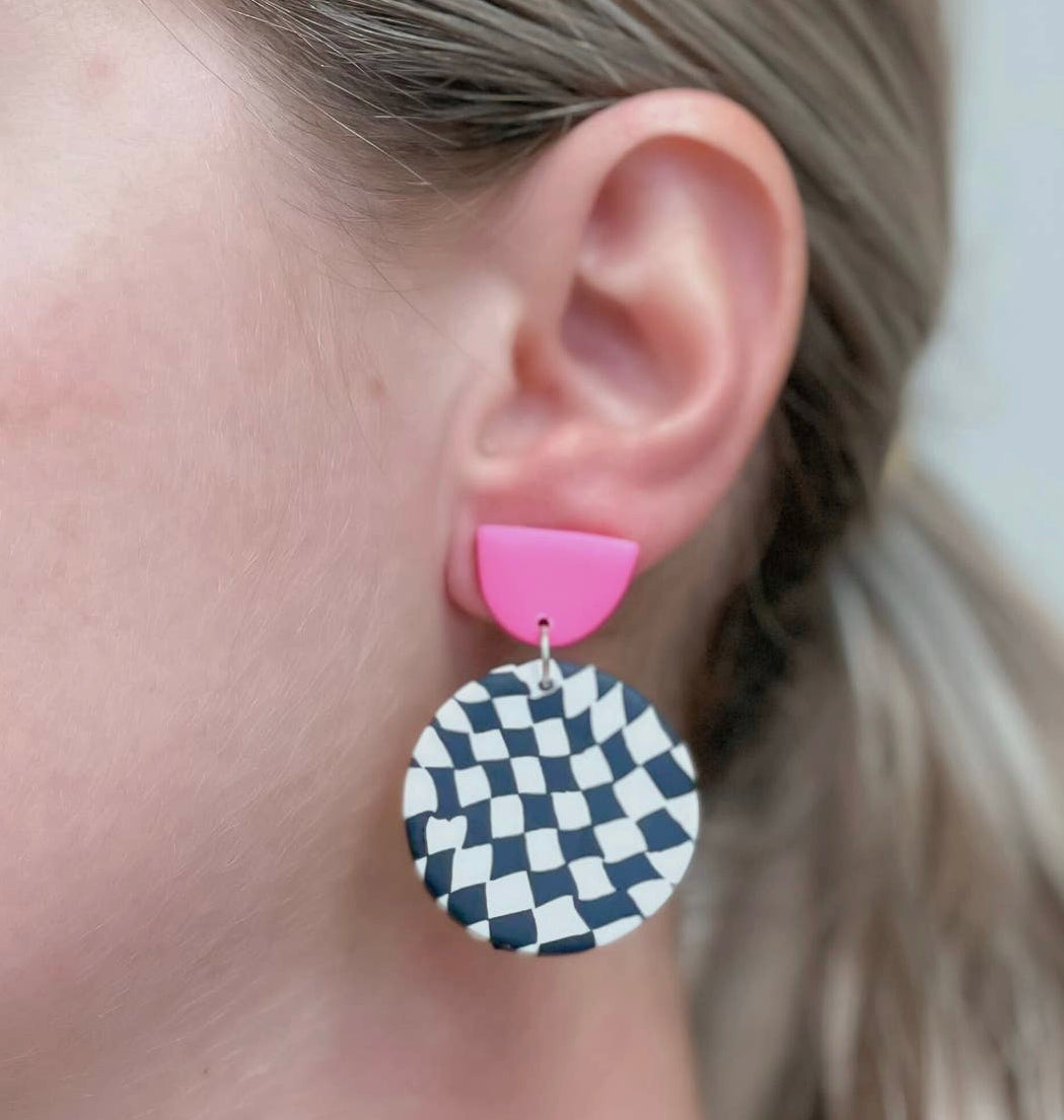 BWP Checkered Earrings