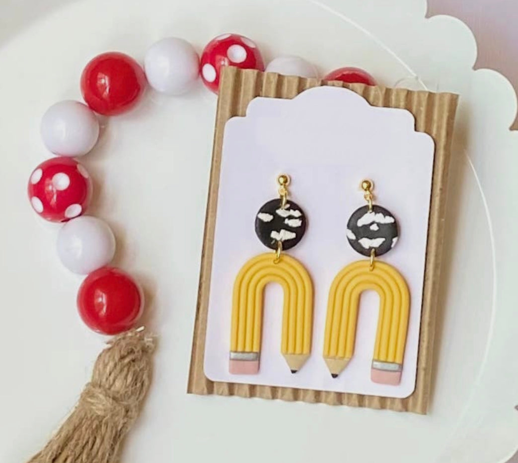 Pencil Arch Earrings