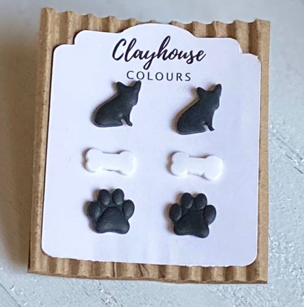 Frenchie Stud Earrings