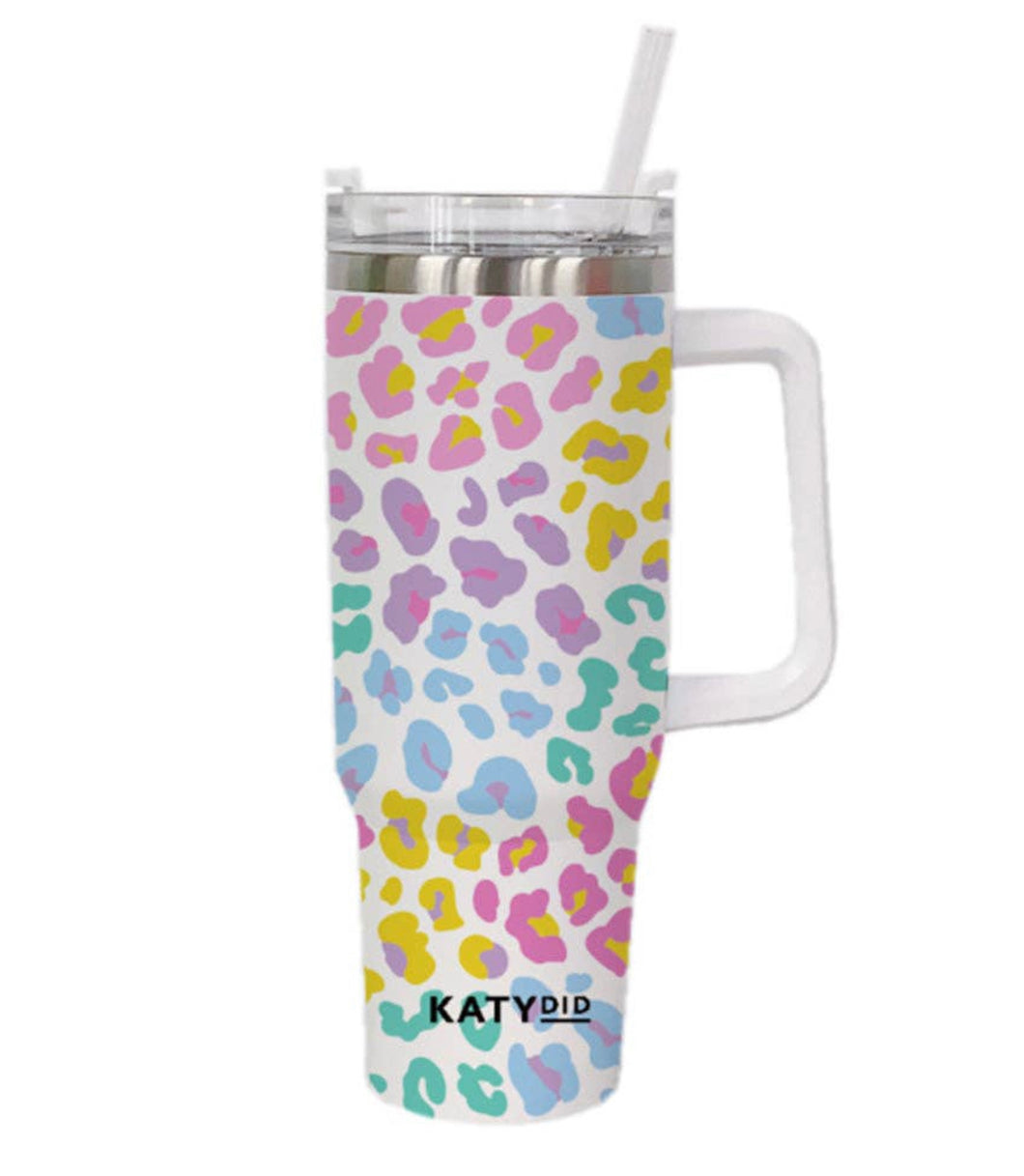 Pastel Leopard 40oz Tumbler