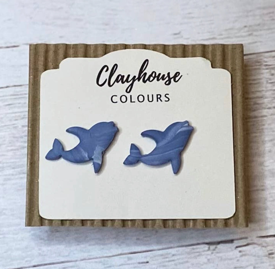 Dolphin Stud Earrings