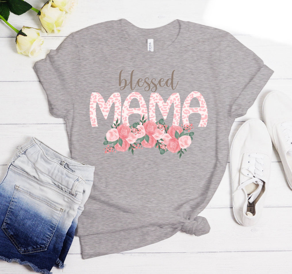 Blessed Mama Flower TShirt