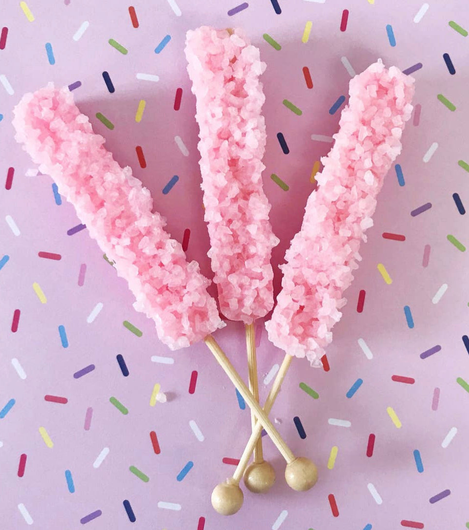 Strawberry Bath Rock Candy