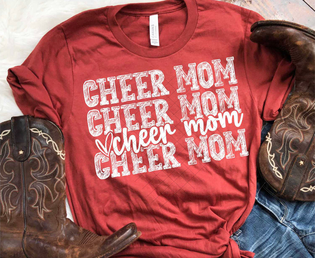 Rustic Cheer Mom Shirt