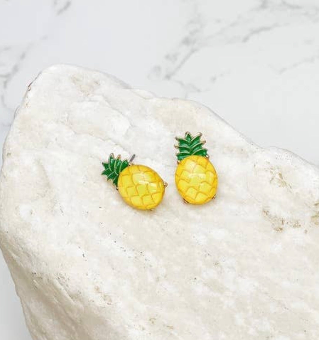 Pineapple Stud Earrings