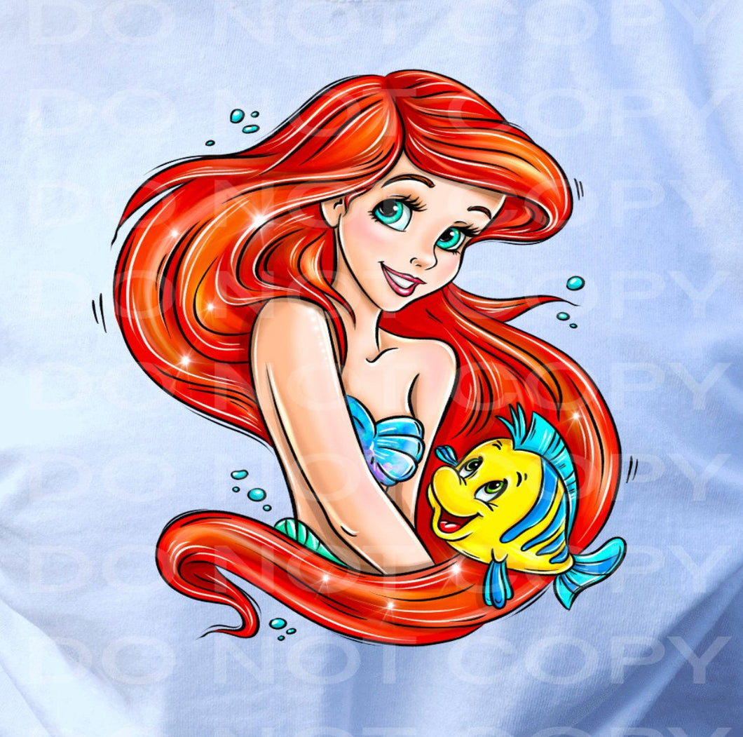 Mermaid & Flounder TShirt