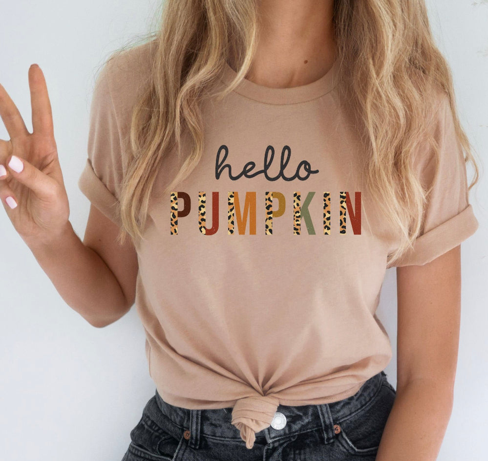 Hello Pumpkin Simple Tshirt