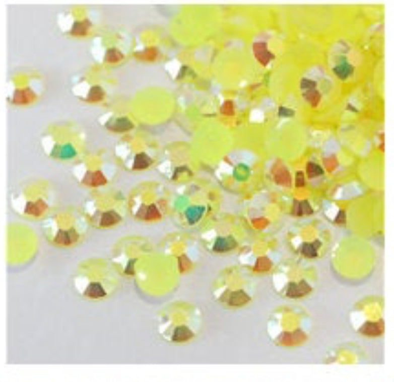 Yellow Rhinestone Hair Glitter