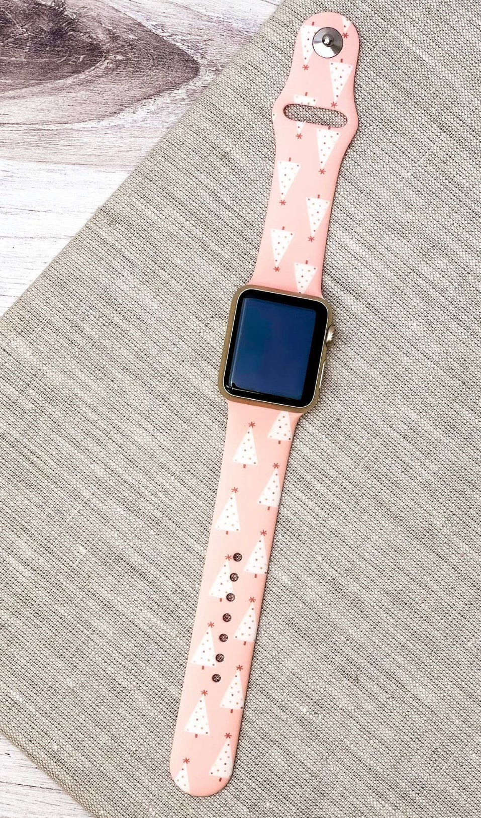 Pink Xmas Watch Band