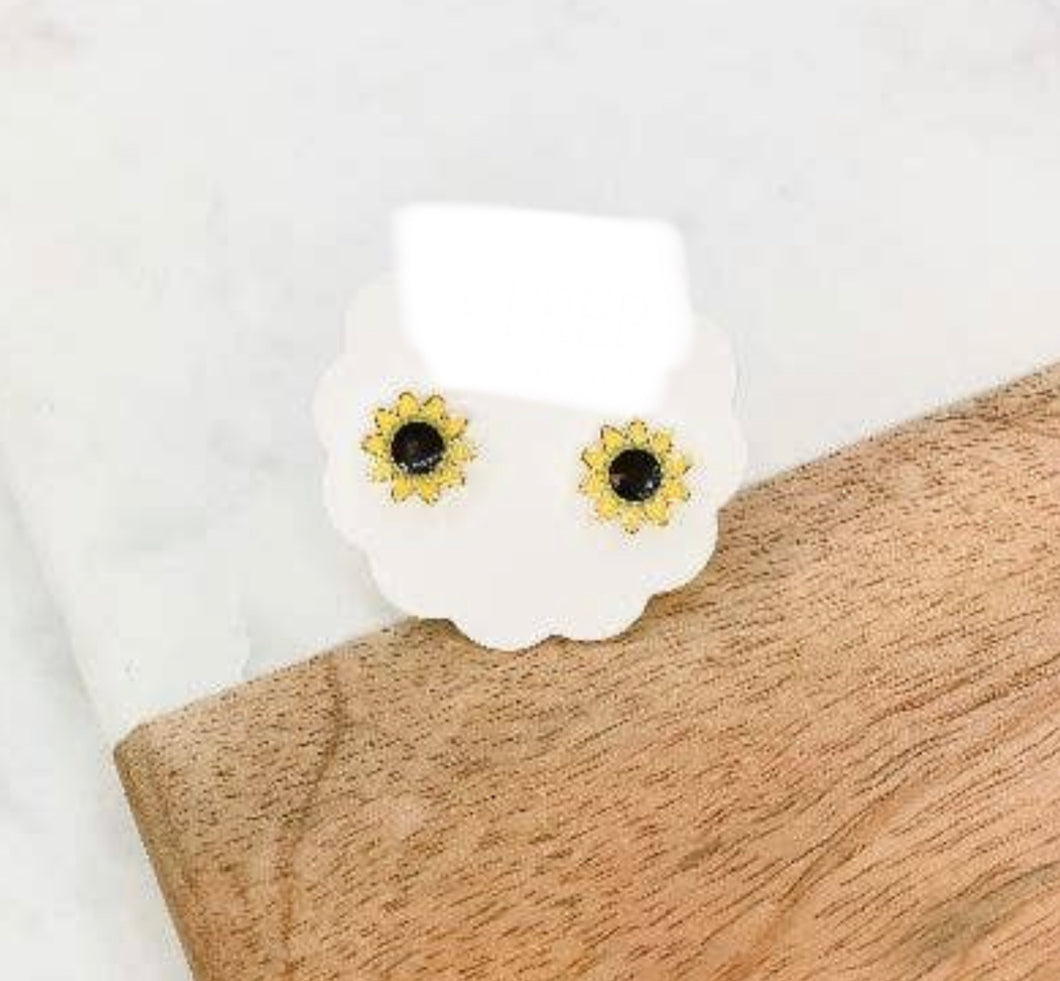 Sunflower Stud Earrings