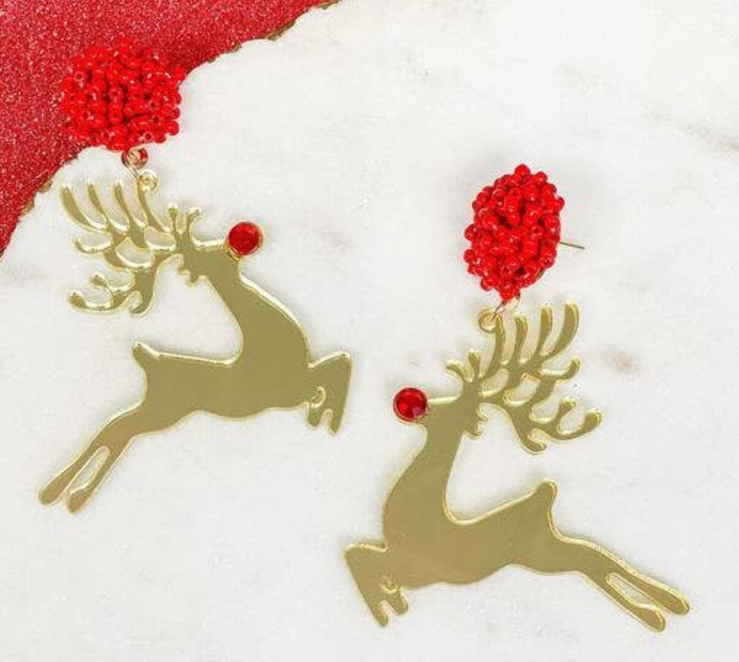 Rudolph Reindeer Earrings