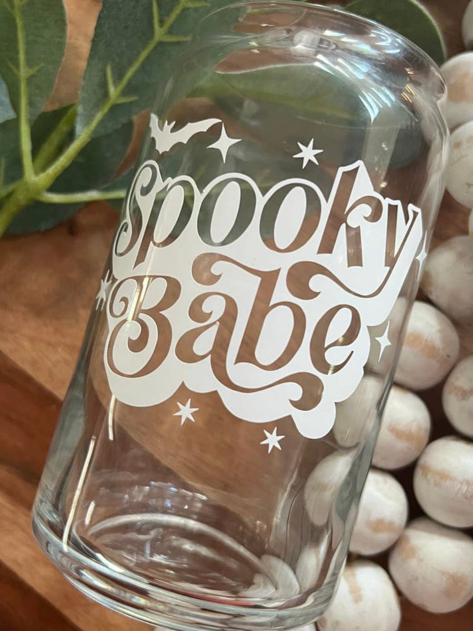 Spooky Babe Glass Cup