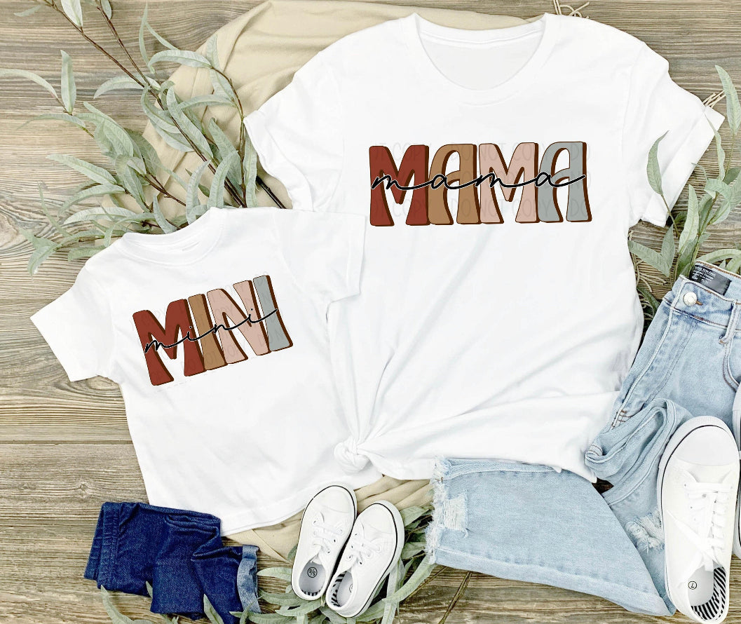 Retro Mama or Mini TShirt