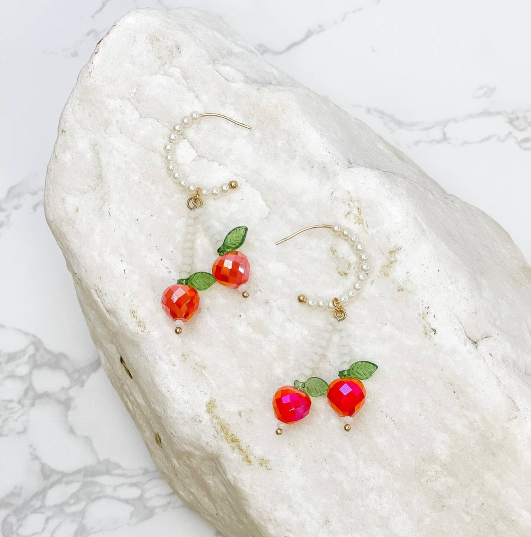 Apple Drop Earrings