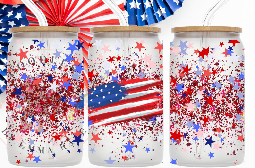 Firework Flag Cup