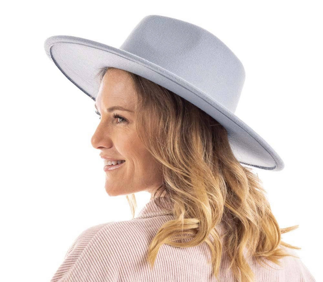 Light Blue Felt Hat