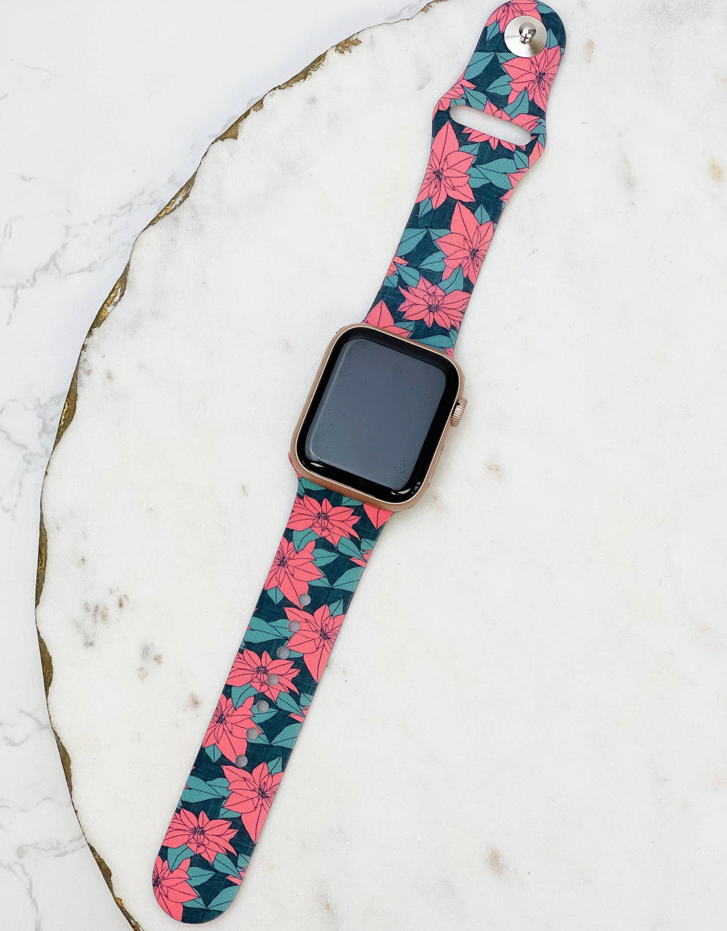 Poinsettia Watch Band