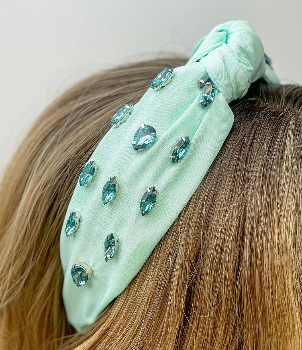 Mint Jeweled Headband