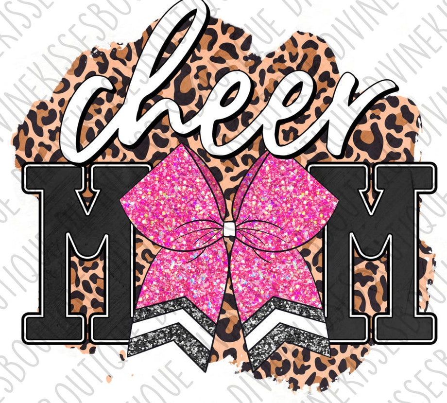 Leopard Cheer Mom Shirt