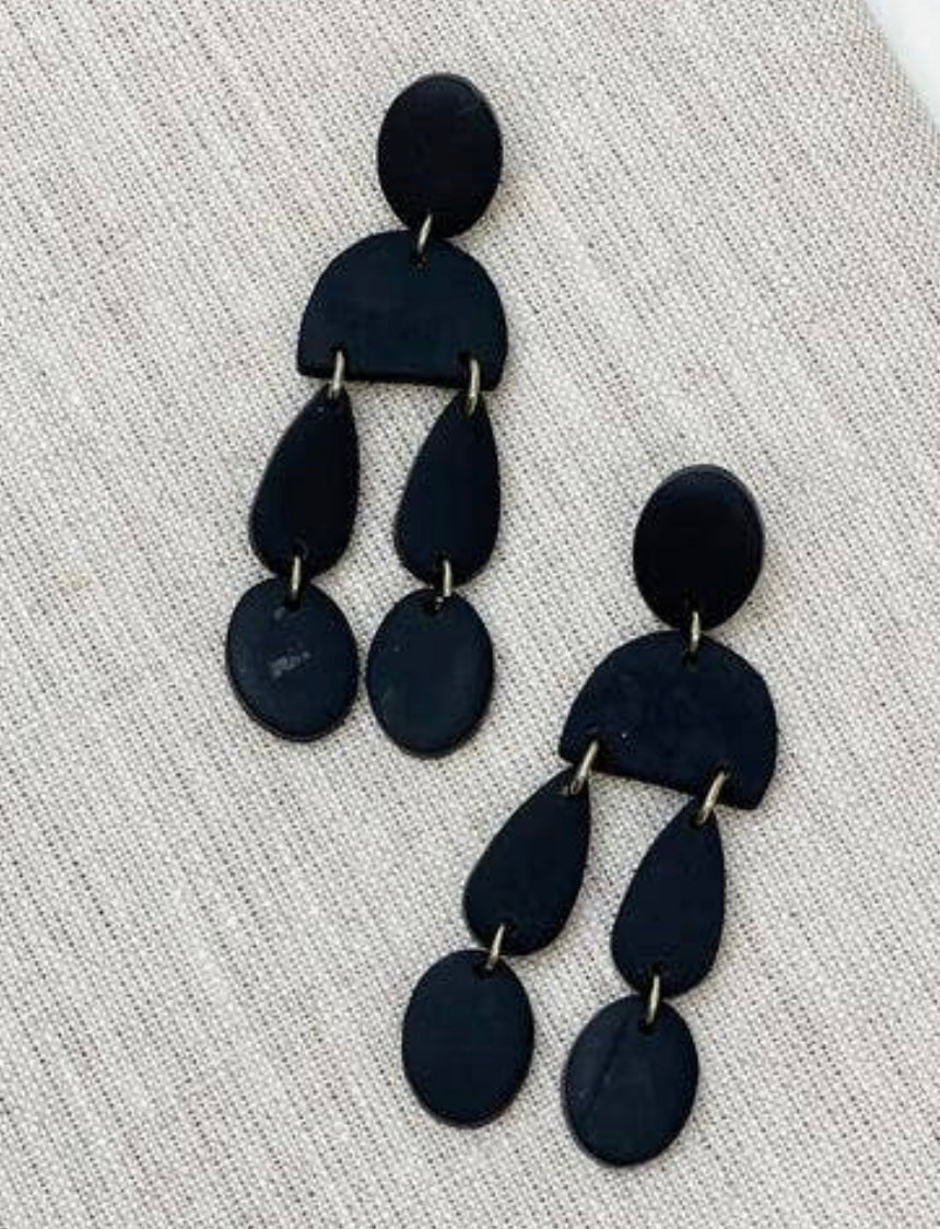 Black Dangle Earrings