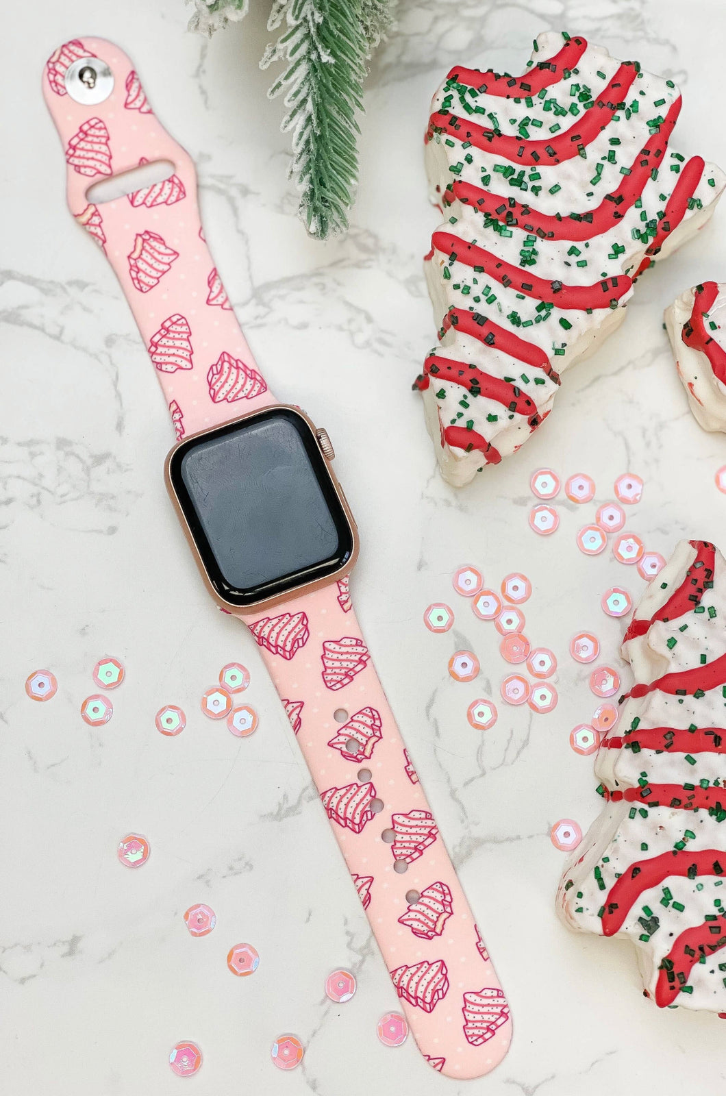 Christmas Cakes Watch Band