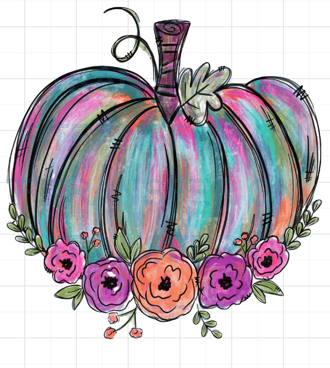 Watercolor Pumpkin Tshirt